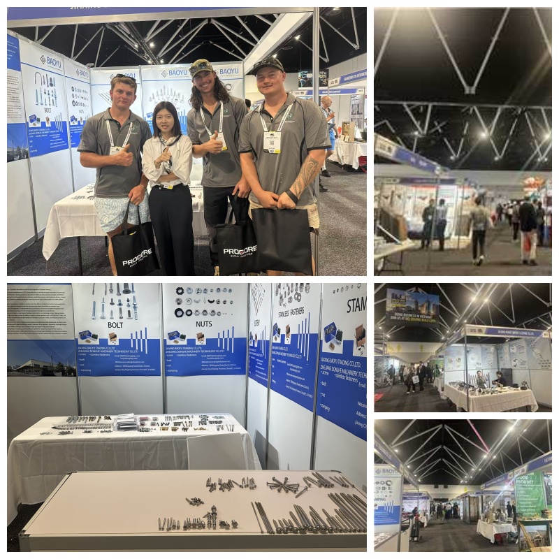 Teknologi mesin Zhejiang Donghe menampilkan pengencang berkualitas tinggi di pameran perangkat keras dan bahan bangunan Sydney